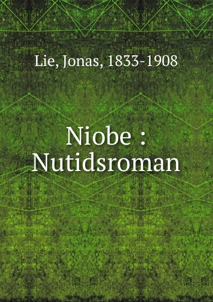 Обложка книги Niobe, Jonas Lie