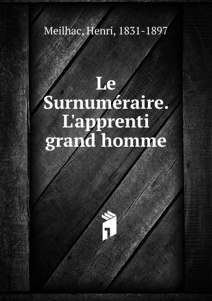 Обложка книги Le Surnumeraire. L.apprenti grand homme, Henri Meilhac