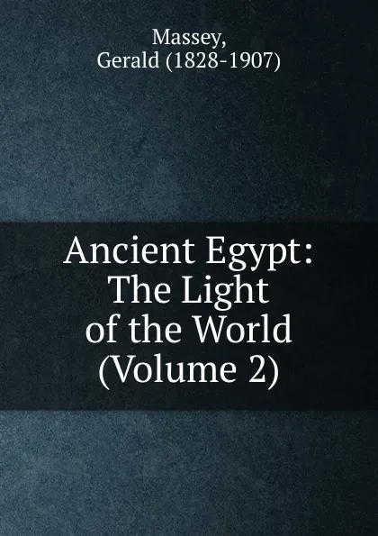 Обложка книги Ancient Egypt, Gerald Massey