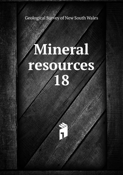 Обложка книги Mineral resources, Geological Survey of New South Wales