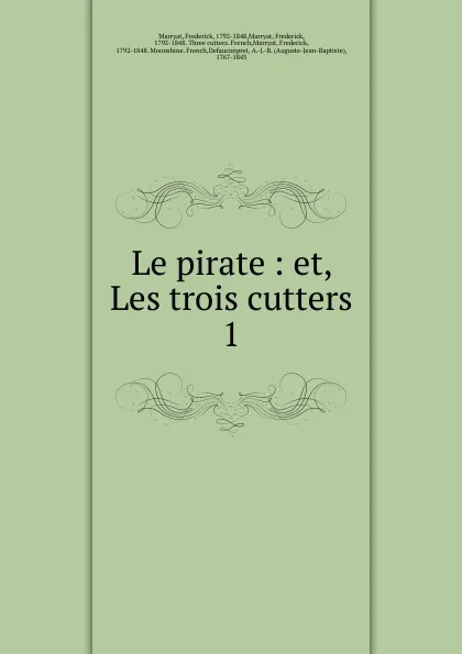 Обложка книги Le pirate, Frederick Marryat