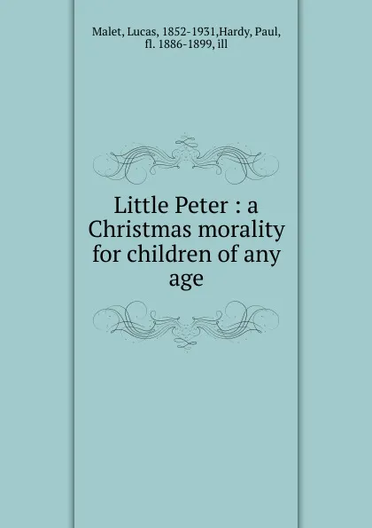 Обложка книги Little Peter, Lucas Malet