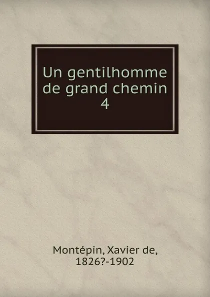 Обложка книги Un gentilhomme de grand chemin, Xavier de Montepin