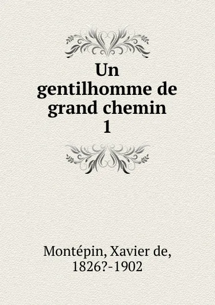 Обложка книги Un gentilhomme de grand chemin, Xavier de Montepin