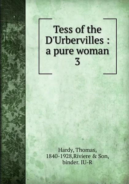 Обложка книги Tess of the D.Urbervilles, Hardy Thomas