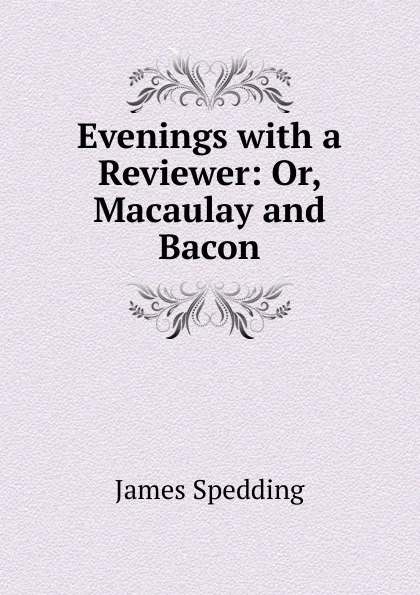 Обложка книги Evenings, James Spedding