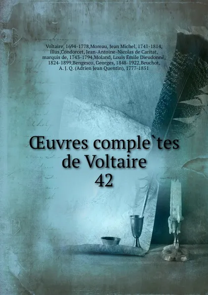 Обложка книги Oeuvres completes de Voltaire, Moreau Voltaire