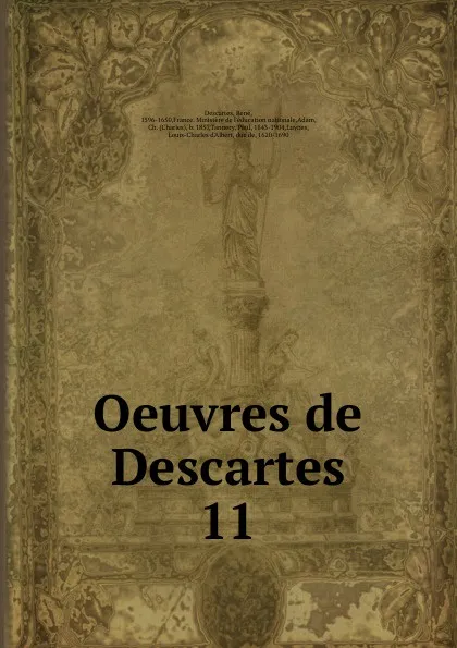 Обложка книги Oeuvres de Descartes, René Descartes