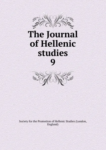 Обложка книги The Journal of Hellenic studies, London