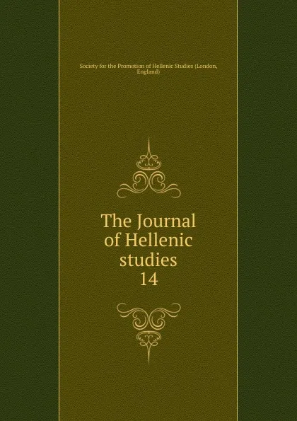 Обложка книги The Journal of Hellenic studies, London