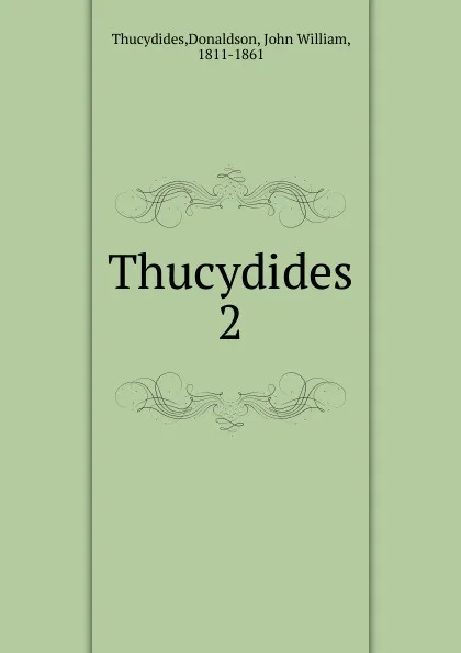 Обложка книги Thucydides, Thucydides