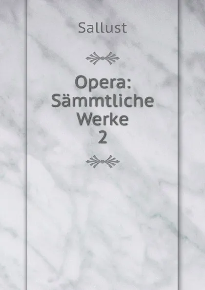 Обложка книги Opera, Sallust