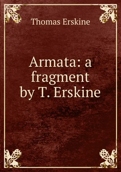 Обложка книги Armata, Erskine Thomas