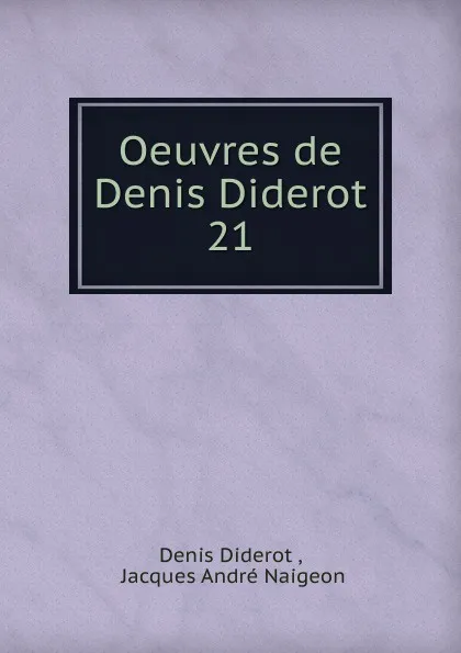 Обложка книги Oeuvres de Denis Diderot, Denis Diderot