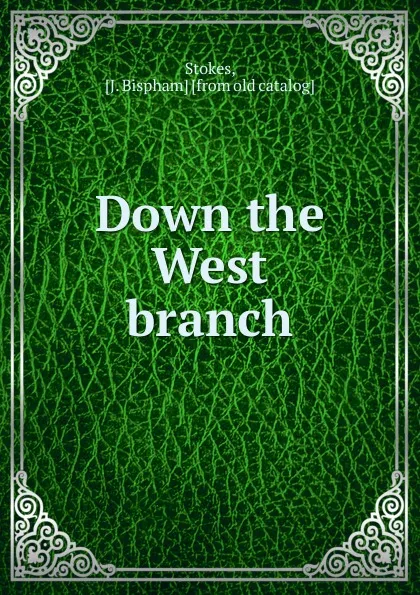 Обложка книги Down the West branch, J. Bispham Stokes