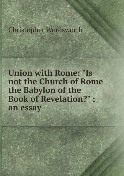 Обложка книги Union with Rome: 