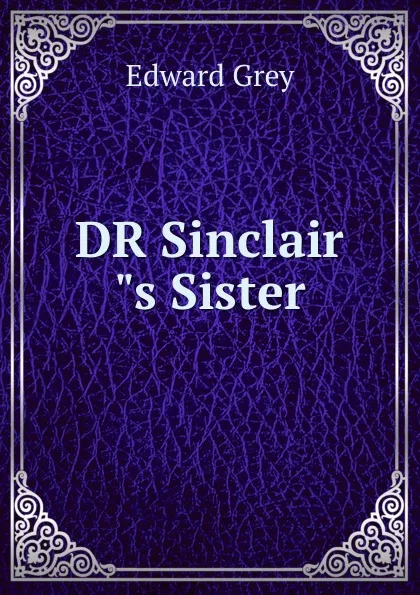 Обложка книги DR Sinclair