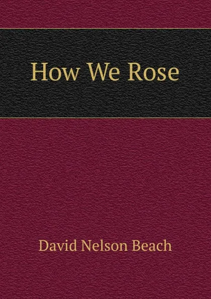 Обложка книги How We Rose, David Nelson Beach