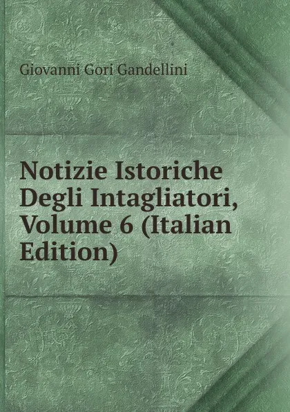 Обложка книги Notizie Istoriche Degli Intagliatori, Volume 6 (Italian Edition), Giovanni Gori Gandellini