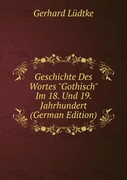 Обложка книги Geschichte Des Wortes 