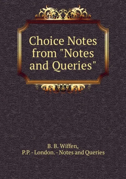 Обложка книги Choice Notes from 