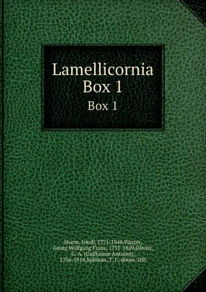 Обложка книги Lamellicornia. Box 1, Jakob Sturm