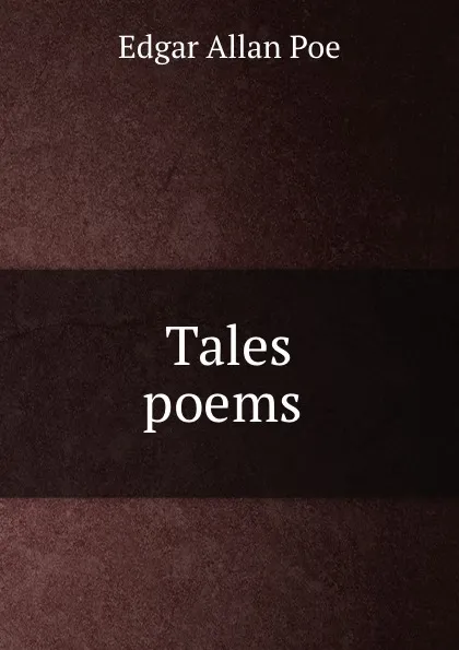 Обложка книги Tales . poems, Эдгар По