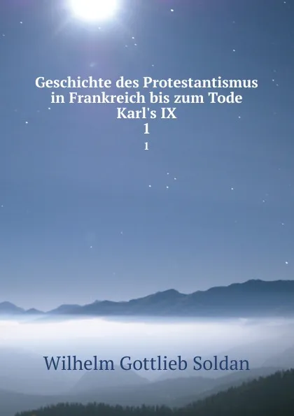 Обложка книги Geschichte des Protestantismus in Frankreich bis zum Tode Karl.s IX. 1, Wilhelm Gottlieb Soldan