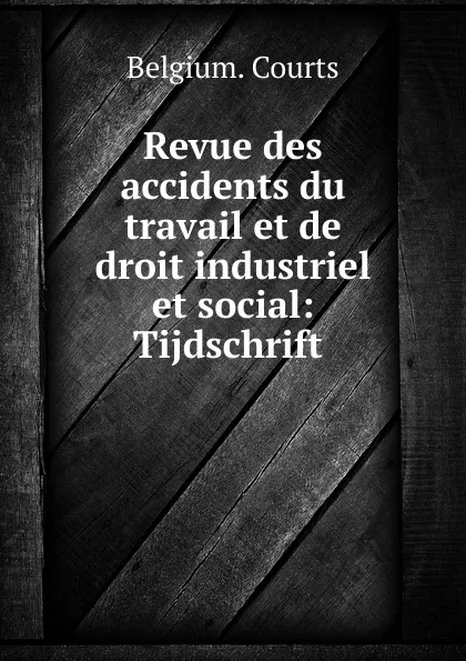 Обложка книги Revue des accidents du travail et de droit industriel et social: Tijdschrift ., Belgium. Courts