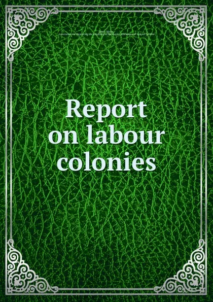 Обложка книги Report on labour colonies, James Mavor