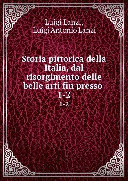 Обложка книги Storia pittorica della Italia, dal risorgimento delle belle arti fin presso . 1-2, Luigi Lanzi