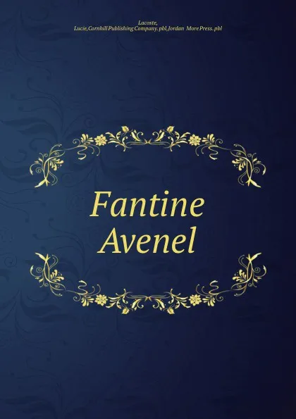 Обложка книги Fantine Avenel, Lucie Lacoste