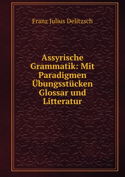 Обложка книги Assyrische Grammatik: Mit Paradigmen Ubungsstucken Glossar und Litteratur, Franz Julius Delitzsch