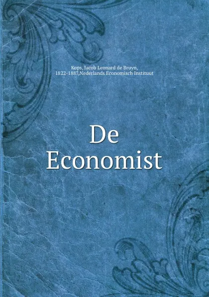 Обложка книги De Economist, Jacob Leonard de Bruyn Kops