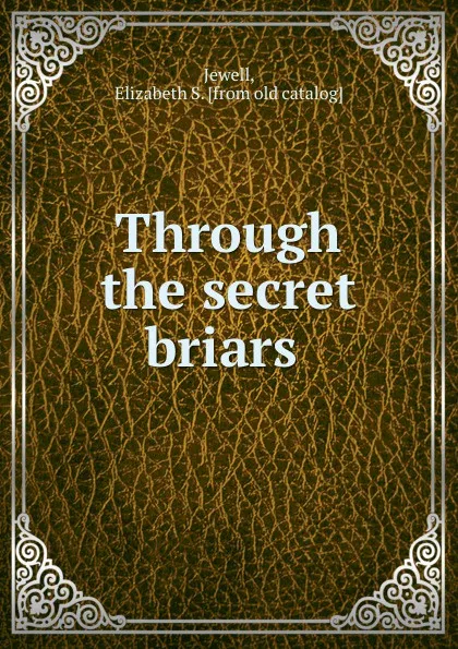 Обложка книги Through the secret briars, Elizabeth S. Jewell