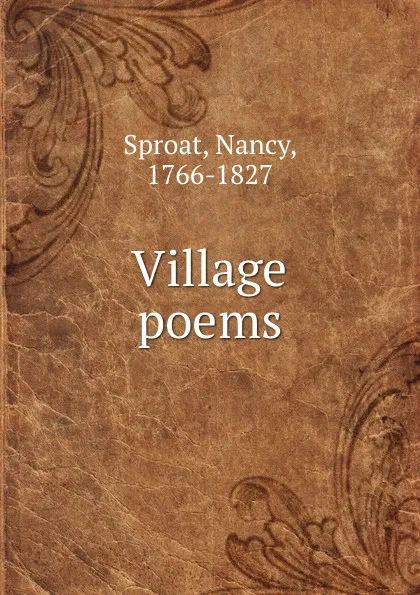 Обложка книги Village poems, Nancy Sproat