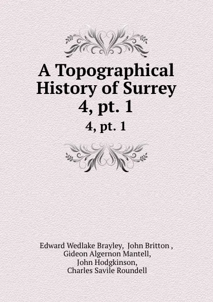 Обложка книги A Topographical History of Surrey. 4,.pt. 1, Edward Wedlake Brayley