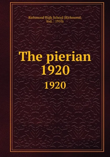 Обложка книги The pierian. 1920, Richmond