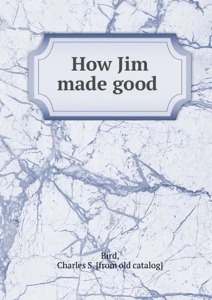 Обложка книги How Jim made good, Charles S. Bird