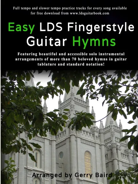 Обложка книги Easy LDS Fingerstyle Guitar Hymns, Gerry Baird