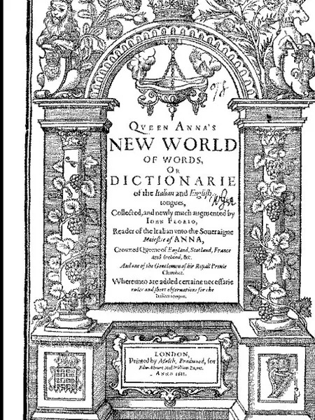 Обложка книги Florio.s  Italian English Dictionary of 1611, John Florio