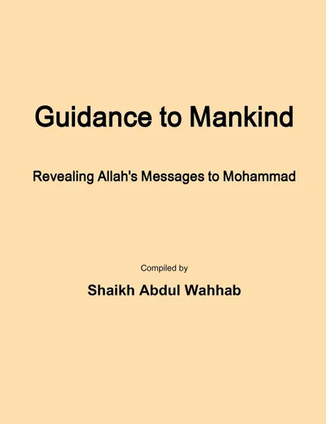 Обложка книги Guidance to Mankind, Shaikh Abdul Wahhab