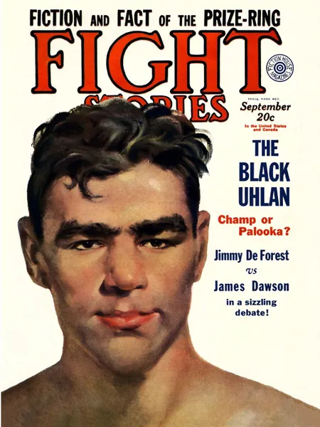 Обложка книги Fight Stories, September 1930, Robert E. Howard, Jimmy De Forest, James P. Dawson