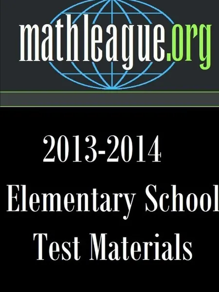 Обложка книги Elementary School Test Materials 2013-2014, Tim Sanders