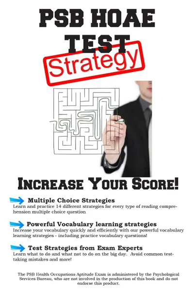 Обложка книги PSB HOAE Test Strategy. Winning Multiple Choice Strategies for the Health Occupations Aptitude Test, Complete Test Preparation Inc.