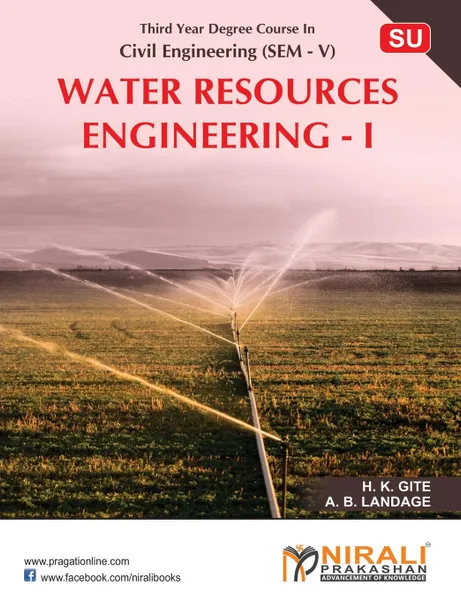 Обложка книги WATER RESOURCES ENGINEERING-I, H K GITE, A B LANGADE