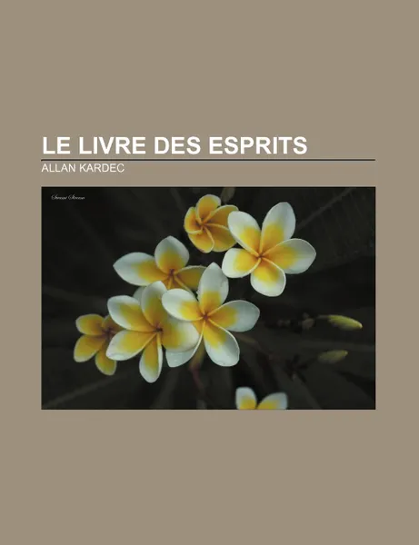 Обложка книги Le Livre Des Esprits, Allan Kardec