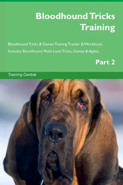 Обложка книги Bloodhound Tricks Training Bloodhound Tricks . Games Training Tracker . Workbook.  Includes. Bloodhound Multi-Level Tricks, Games . Agility. Part 2, Training Central