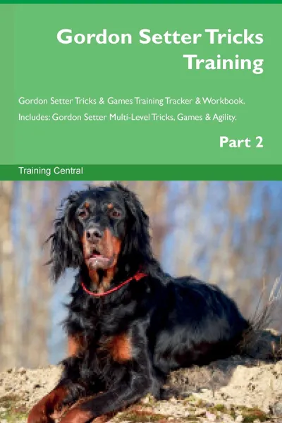 Обложка книги Gordon Setter Tricks Training Gordon Setter Tricks . Games Training Tracker . Workbook.  Includes. Gordon Setter Multi-Level Tricks, Games . Agility. Part 2, Training Central