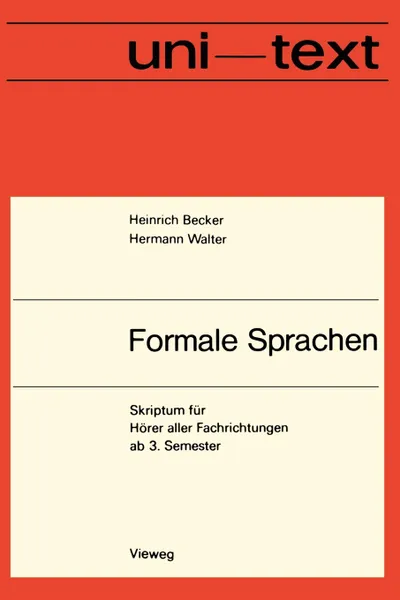 Обложка книги Formale Sprachen. Eine Einfuhrung, Heinrich Becker